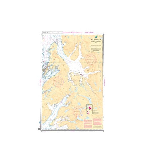 Norwegian Nautical Chart 134 Ursfjorden og Velfjorden