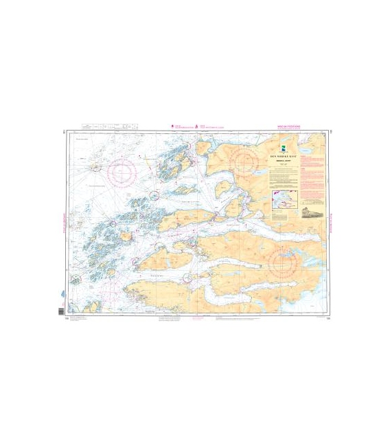 Norwegian Nautical Chart 135 Rodoya - Stott