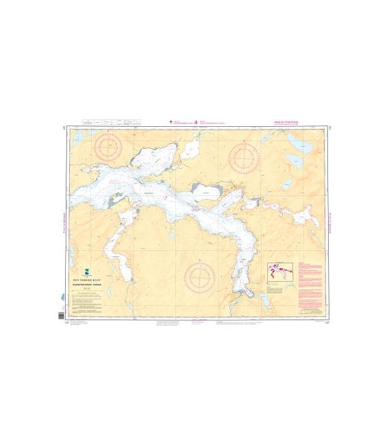 Norwegian Nautical Chart 137 Skjerstadfjorden - Rognan