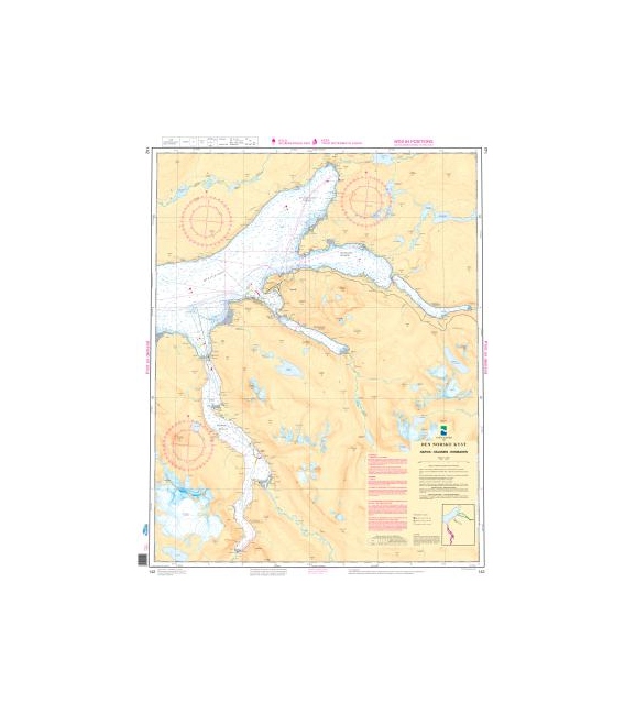 Norwegian Nautical Chart 142 Narvik - Skjomen - Rombaken