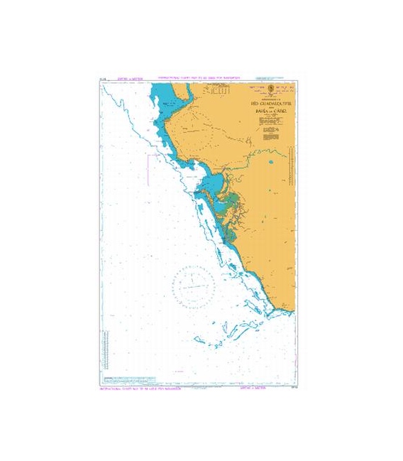 Admiralty Instructional Chart Approaches to Rio Guadalquivier, etc.