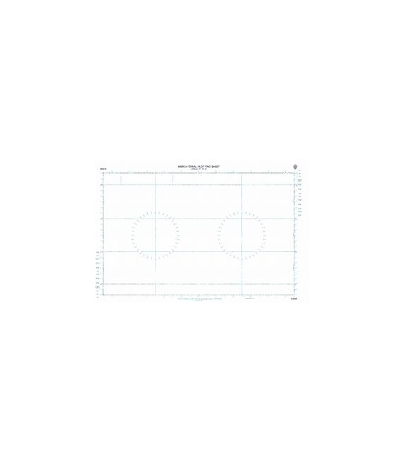 Admiralty Mercator Plotting Sheets Lat. 57¡ to 60¡ N. and S. 949 x 606mmÊ