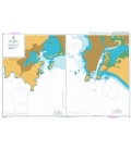 British Admiralty Nautical Chart 42 Guaymas and Mazatlan