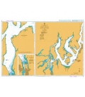 British Admiralty Nautical Chart 51 Puget Sound - Point Defiance to Olympia