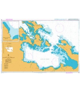 British Admiralty Nautical Chart 55 Laguna de Chiriqui
