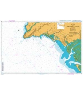 British Admiralty Nautical Chart 58 Approaches to Karachi