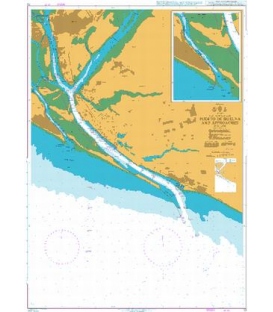 British Admiralty Nautical Chart 73 Puerto de Huelva and Approaches