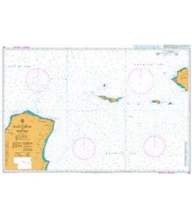 British Admiralty Nautical Chart 100 Raas Caseyr to Suqutra