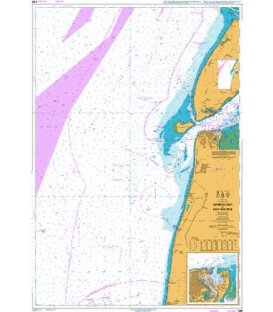 British Admiralty Nautical Chart 126 Approaches to Den Helder