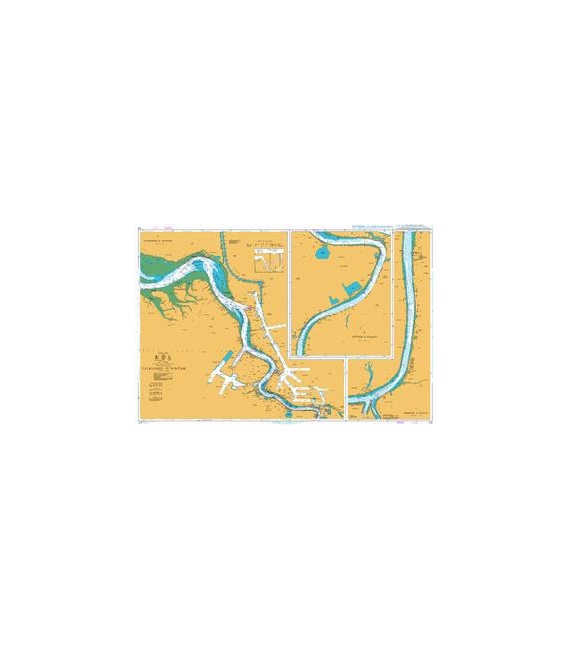 British Admiralty Nautical Chart 128 Baalhoek to Wintam