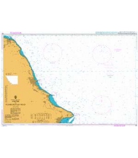 British Admiralty Nautical Chart 129 Whitby to Flamborough Head