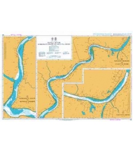 British Admiralty Nautical Chart 135 Hugli River