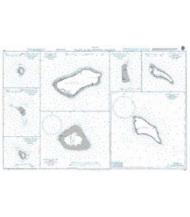 British Admiralty Nautical Chart 184 Plans of the Phoenix Islands
