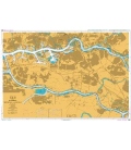 British Admiralty Nautical Chart 208 Rotterdam - Nieuwe Maas and Oude Maas