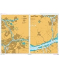 British Admiralty Nautical Chart 209 Krimpen A/D Lek to Moerdijk
