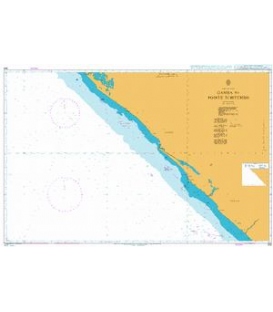 British Admiralty Nautical Chart 305 Gamba to Pointe Tchitembo