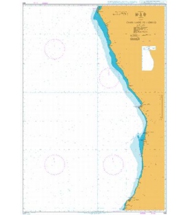 British Admiralty Nautical Chart 308 Cabo Ledo to Lobito