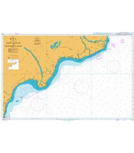 British Admiralty Nautical Chart 318, India - E. Coast, Ramayapatnam to Sacramento Shoal (300,000)