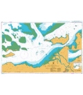 British Admiralty Nautical Chart 377 Approaches to Malau