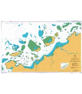 British Admiralty Nautical Chart 385 Yaqaga Island to Ravi Ravi Passage