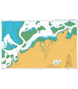 British Admiralty Nautical Chart 389 Lautoka to Vatia Sewa