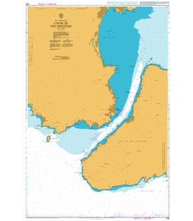 British Admiralty Nautical Chart 436 Canal de Sao Sebastiao