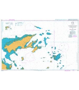 British Admiralty Nautical Chart 440 North Eastern Approaches to Fiji Islands