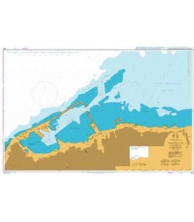 British Admiralty Nautical Chart 455 Tarabulus (Tripoli) Harbour