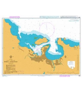 British Admiralty Nautical Chart 458 Port Antonio