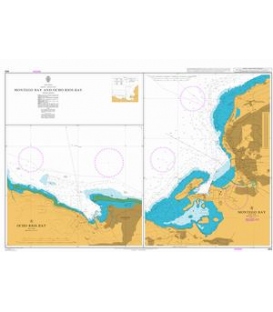 British Admiralty Nautical Chart 464 Montego Bay and Ocho Rios Bay