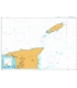 British Admiralty Nautical Chart 500 North East Approaches to Trinidad