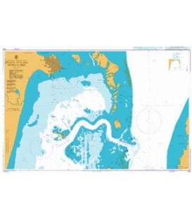 British Admiralty Nautical Chart 522 Belize City and Approaches