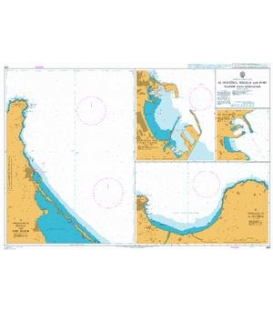 British Admiralty Nautical Chart 580 Al Hoceima, Melilla and Port Nador with Approaches