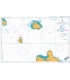 British Admiralty Nautical Chart 585 Nevis and Antigua to Northern Guadeloupe
