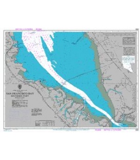 British Admiralty Nautical Chart 592 San Francisco Bay Southern Part