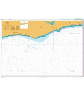 British Admiralty Nautical Chart 595 Sassandra to Lagos