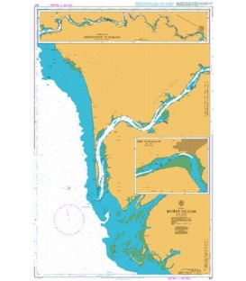 British Admiralty Nautical Chart 607 Riviere Saloum