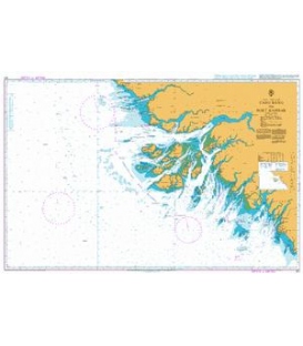British Admiralty Nautical Chart 611 Cabo Roxo to Port Kamsar