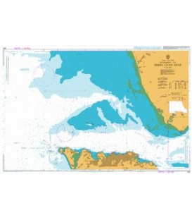 British Admiralty Nautical Chart 625 Entrance to Sierra Leone River