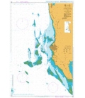 British Admiralty Nautical Chart 665 Approaches to Zanzibar
