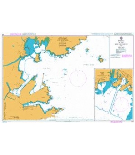 British Admiralty Nautical Chart 676 Ports in the South West of Japan