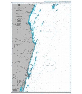 British Admiralty Nautical Chart 678 Ile aux Nattes to Tamatave