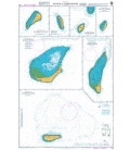 British Admiralty Nautical Chart 705 Islands in Lakshadweep (Laccadive Islands)