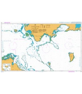 British Admiralty Nautical Chart 750 Charybdis Reef to Koro Island