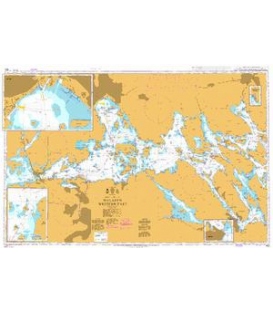 British Admiralty Nautical Chart 802 Mälaren Western Part