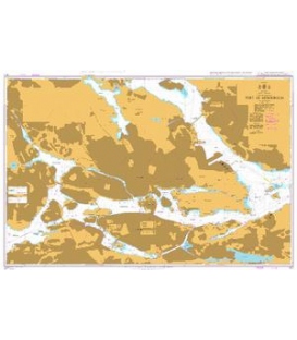British Admiralty Nautical Chart 811 Port of Stockholm