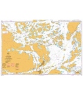 British Admiralty Nautical Chart 821 Sandhamn to Östra Saxarfjärden