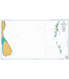 British Admiralty Nautical Chart 827 Bay of Bengal Southern Part