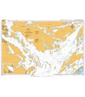 British Admiralty Nautical Chart 831 Namdofjarden