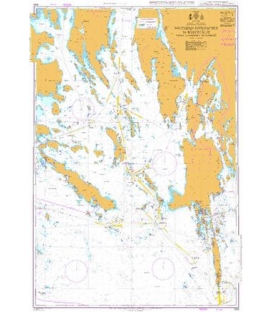 British Admiralty Nautical Chart 839 Southern Approaches to Södertälje from Landsort to Björnö